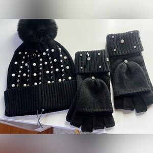 NWT Vince Camuto Set Hat & Gloves
